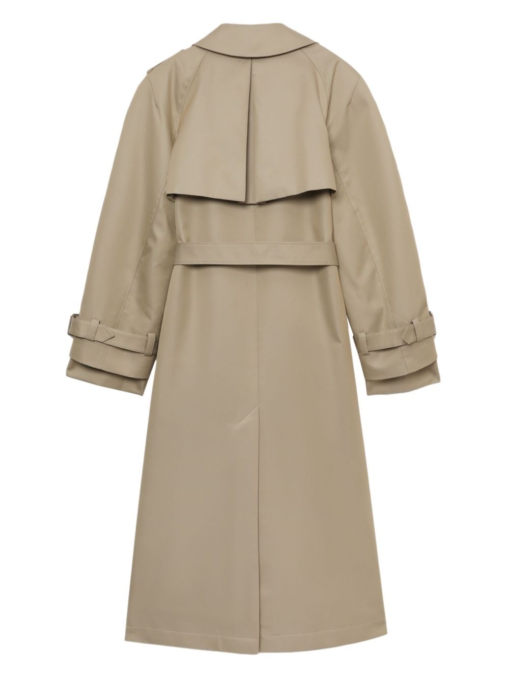 button-up trench coat - 6