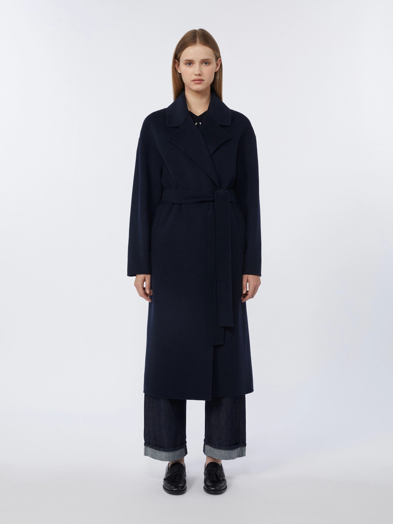 HOBBY Long wool broadcloth coat - MIDNIGHTBLUE 3