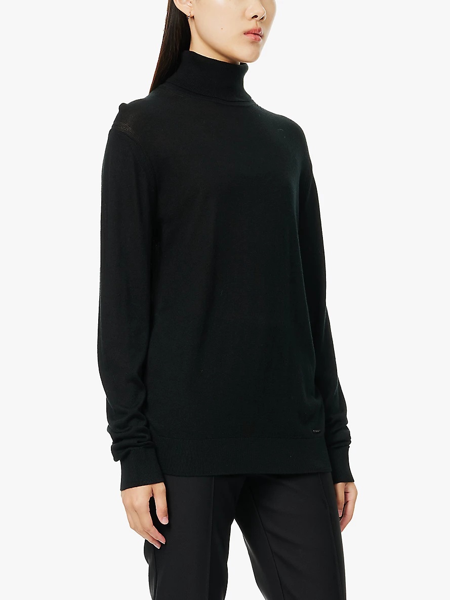 Yishai turtleneck silk-blend jumper - 3