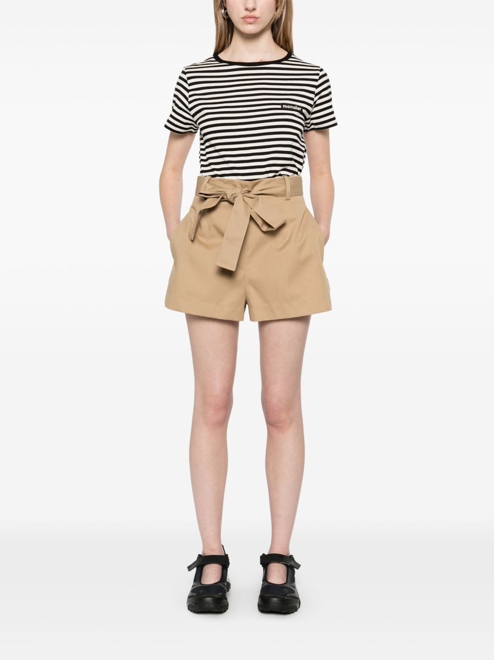 belted shorts - 2