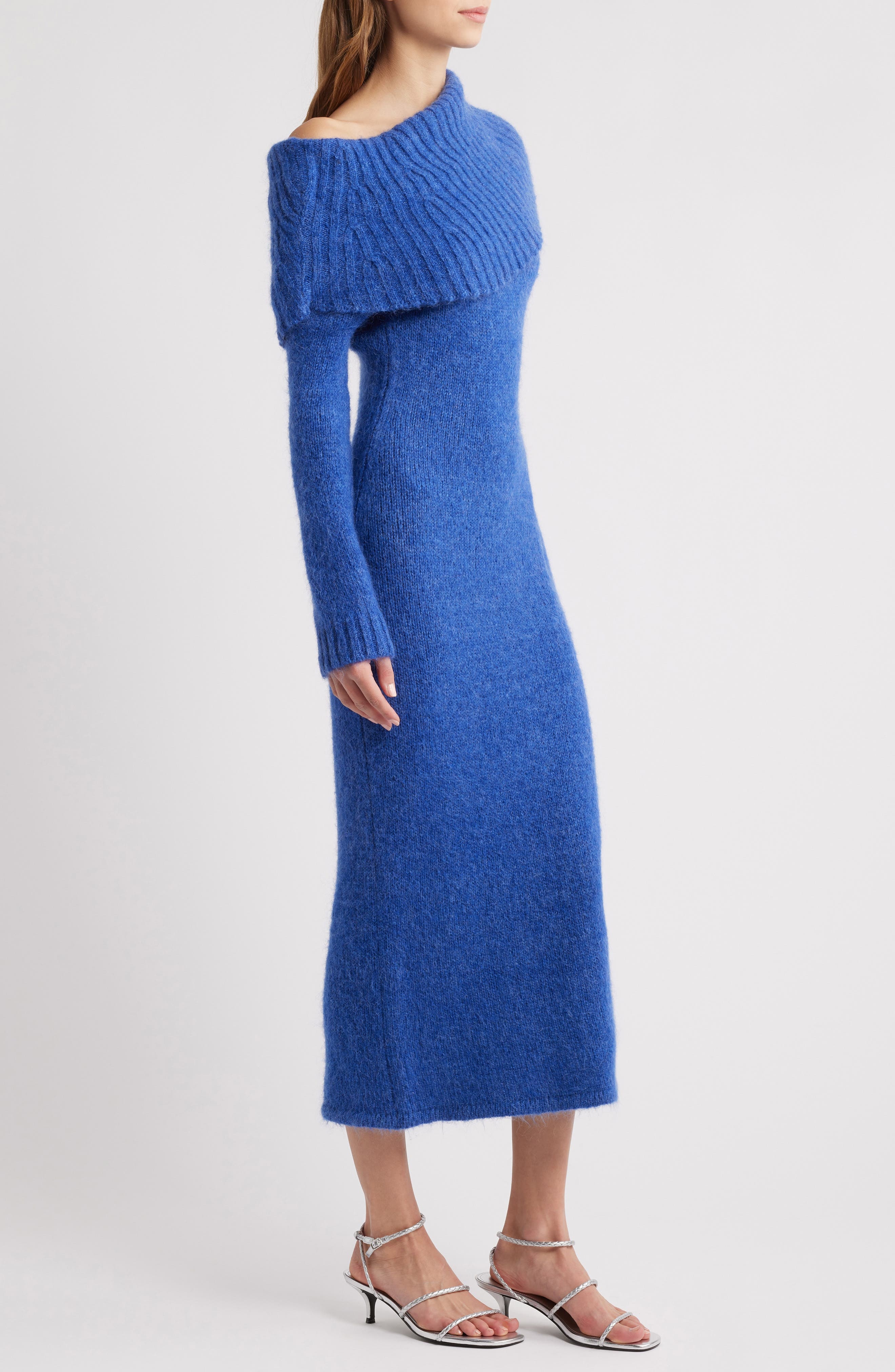 Cult Gaia Grayson One-Shoulder Long Sleeve Sweater Dress in Disco Melange at Nordstrom - 3