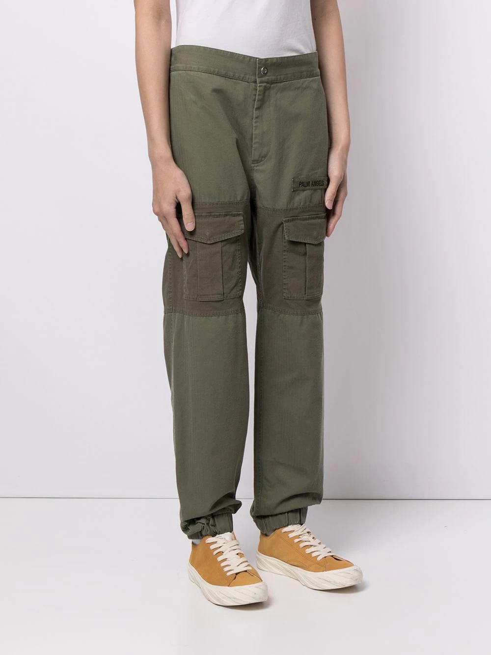 panelled multi-pocket cargo trousers - 3