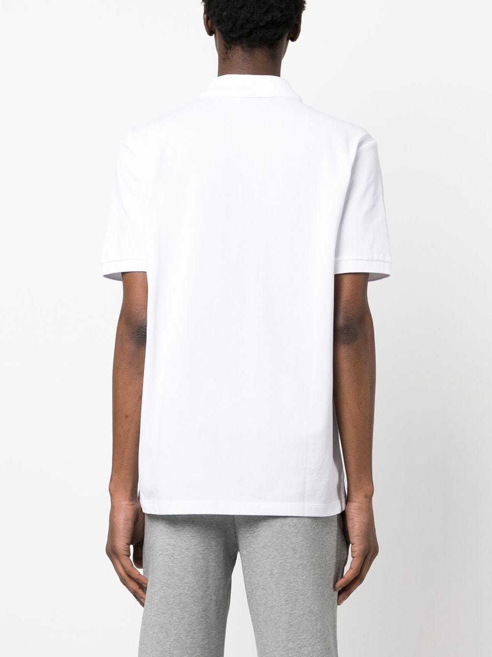 chest logo-print polo shirt - 4