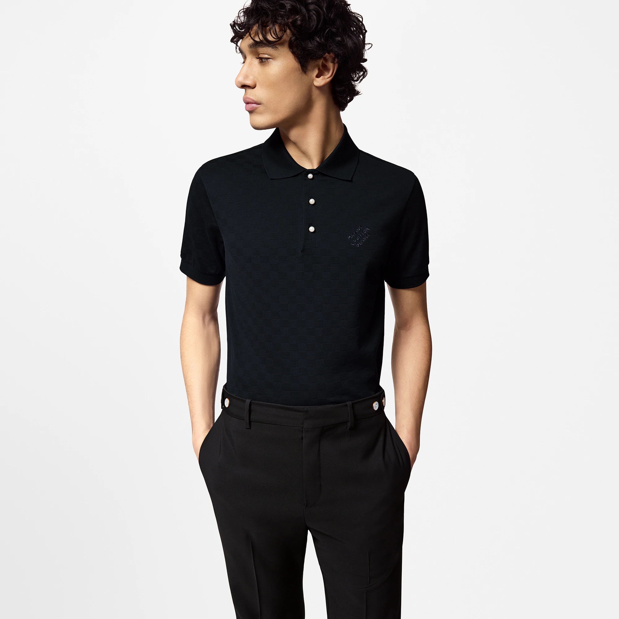 Damier Cotton Pique Polo - 2