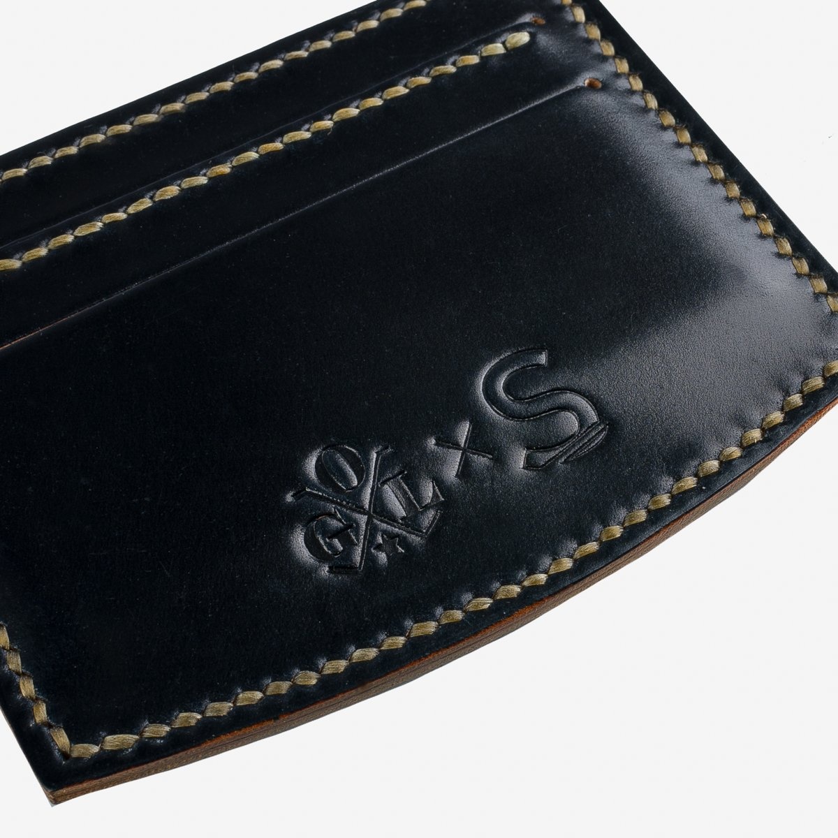 SSxOGL-CCH-BLK OGL x SS Cordovan Card Holder - Black - 2