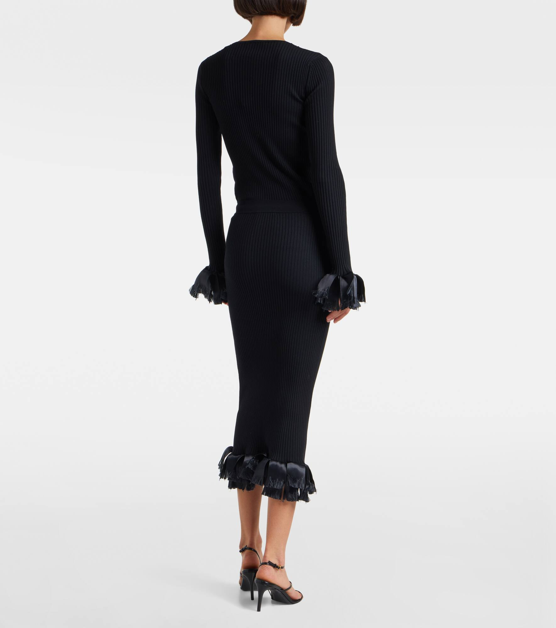 Riley wool-blend midi skirt - 3