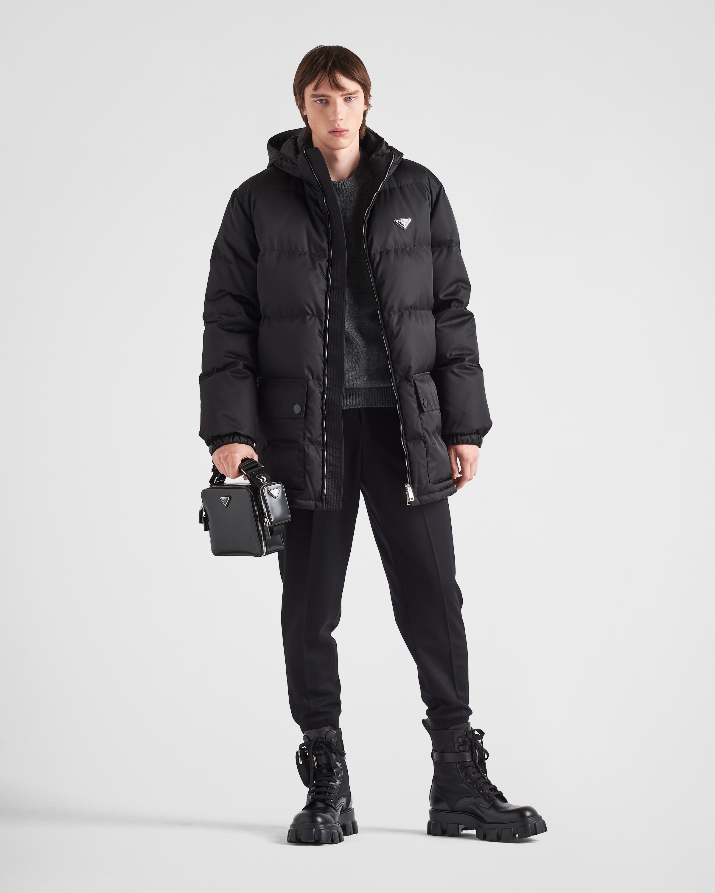 Prada Long Re-Nylon down jacket | REVERSIBLE