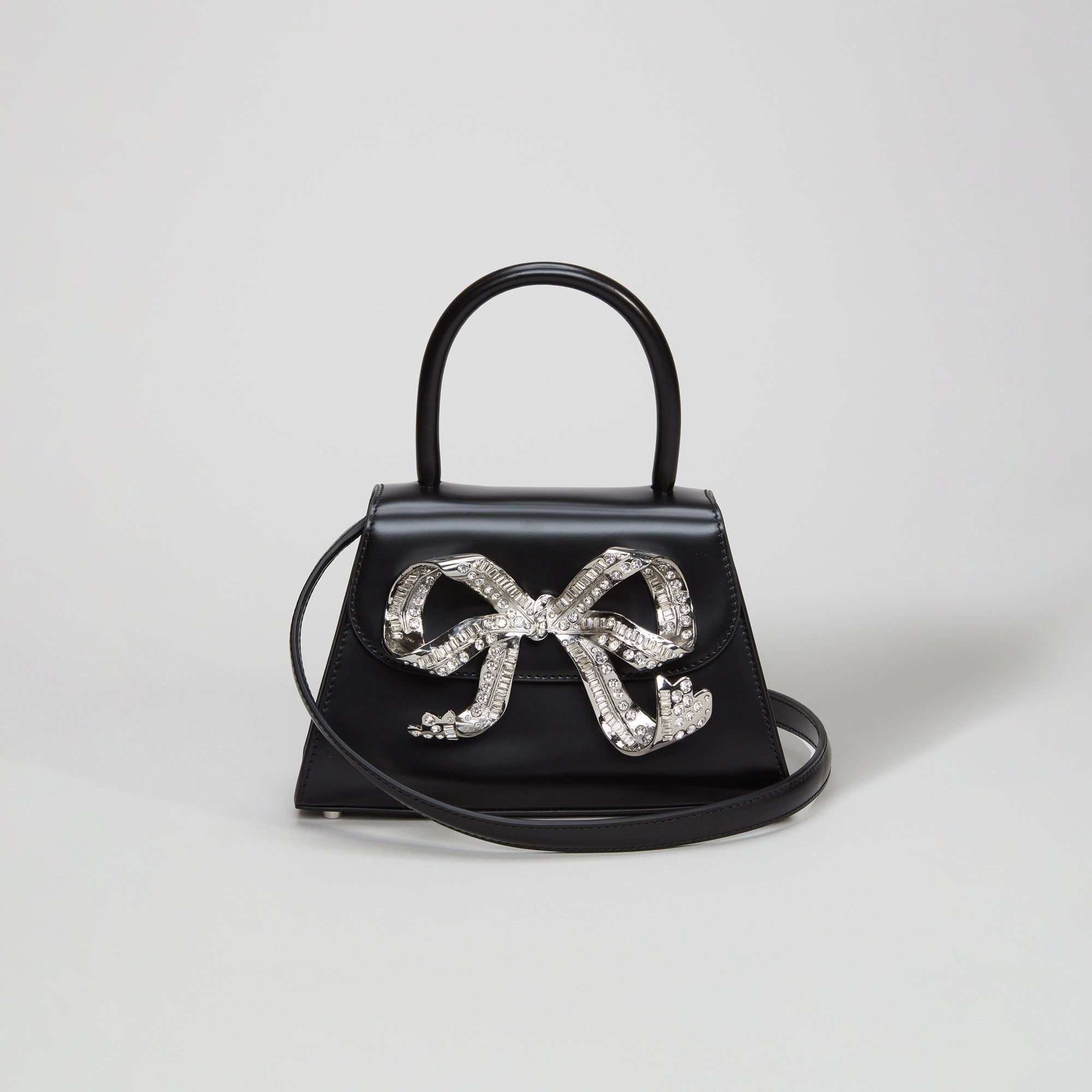 The Bow Mini in Black with Diamanté - 3