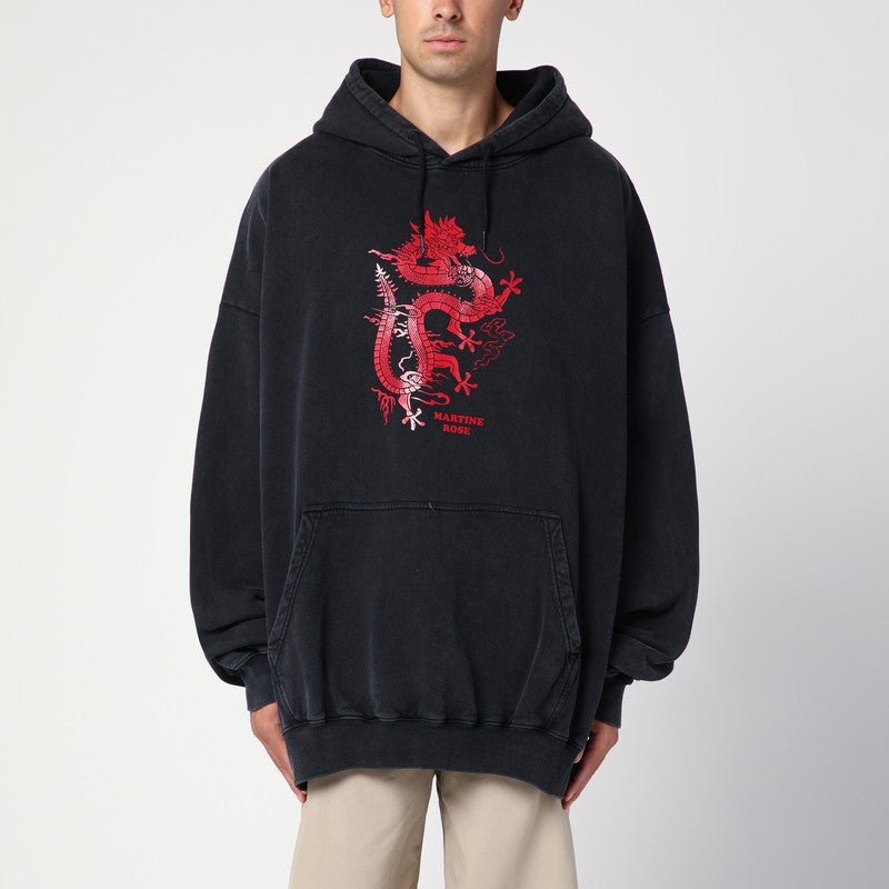 OVERSIZED BLACK HOODIE - 1
