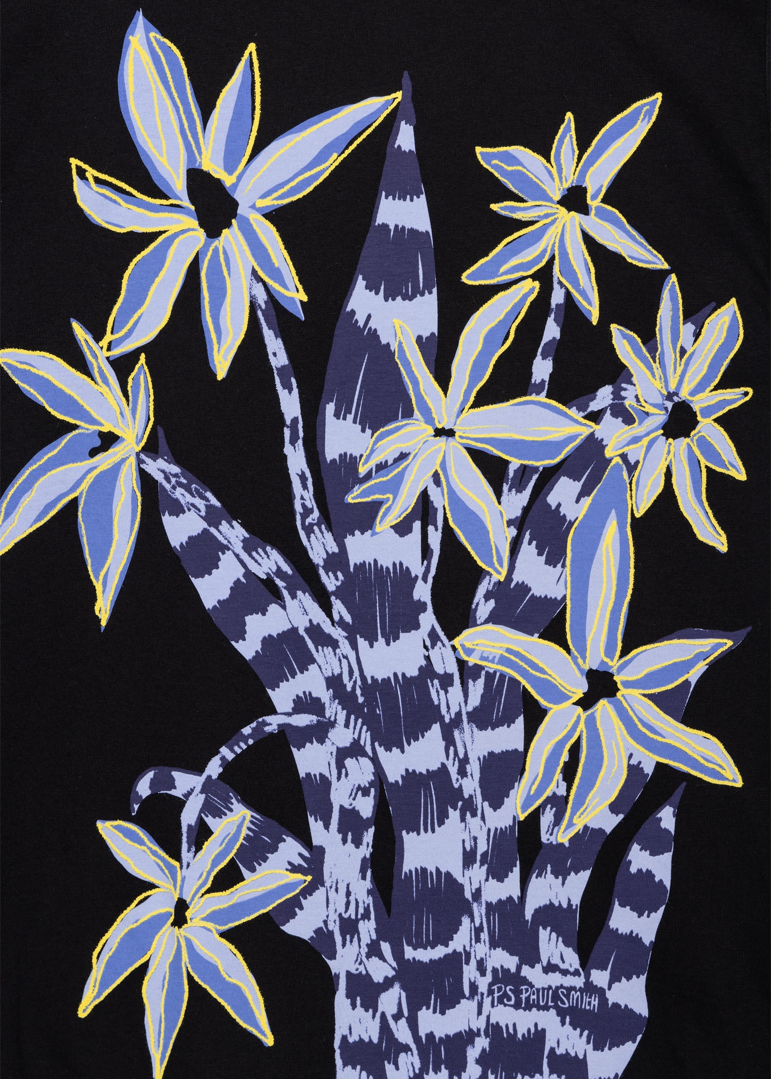 'Crayon Floral' Print T-Shirt - 2