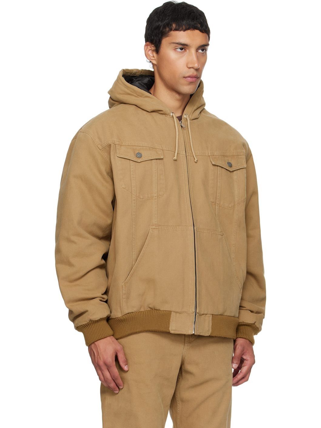 Beige Hooded Jacket - 2