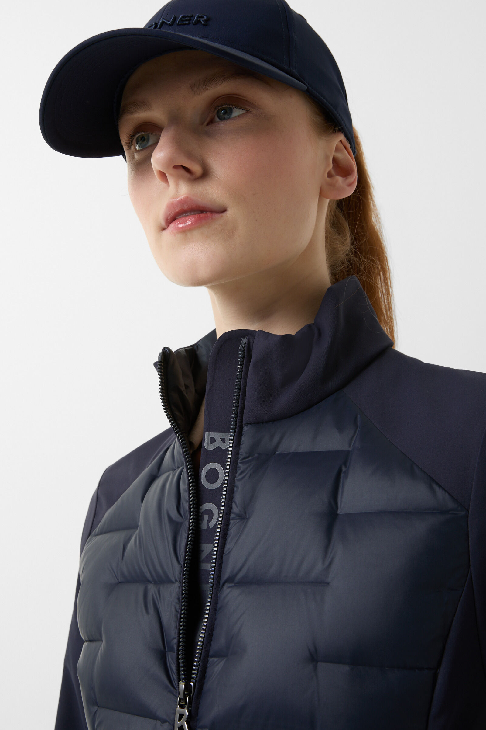 Loria hybrid down jacket in Navy blue - 5