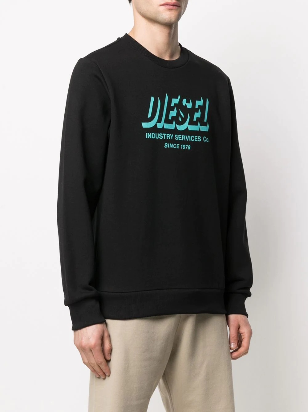 Green Label logo-print sweatshirt - 3