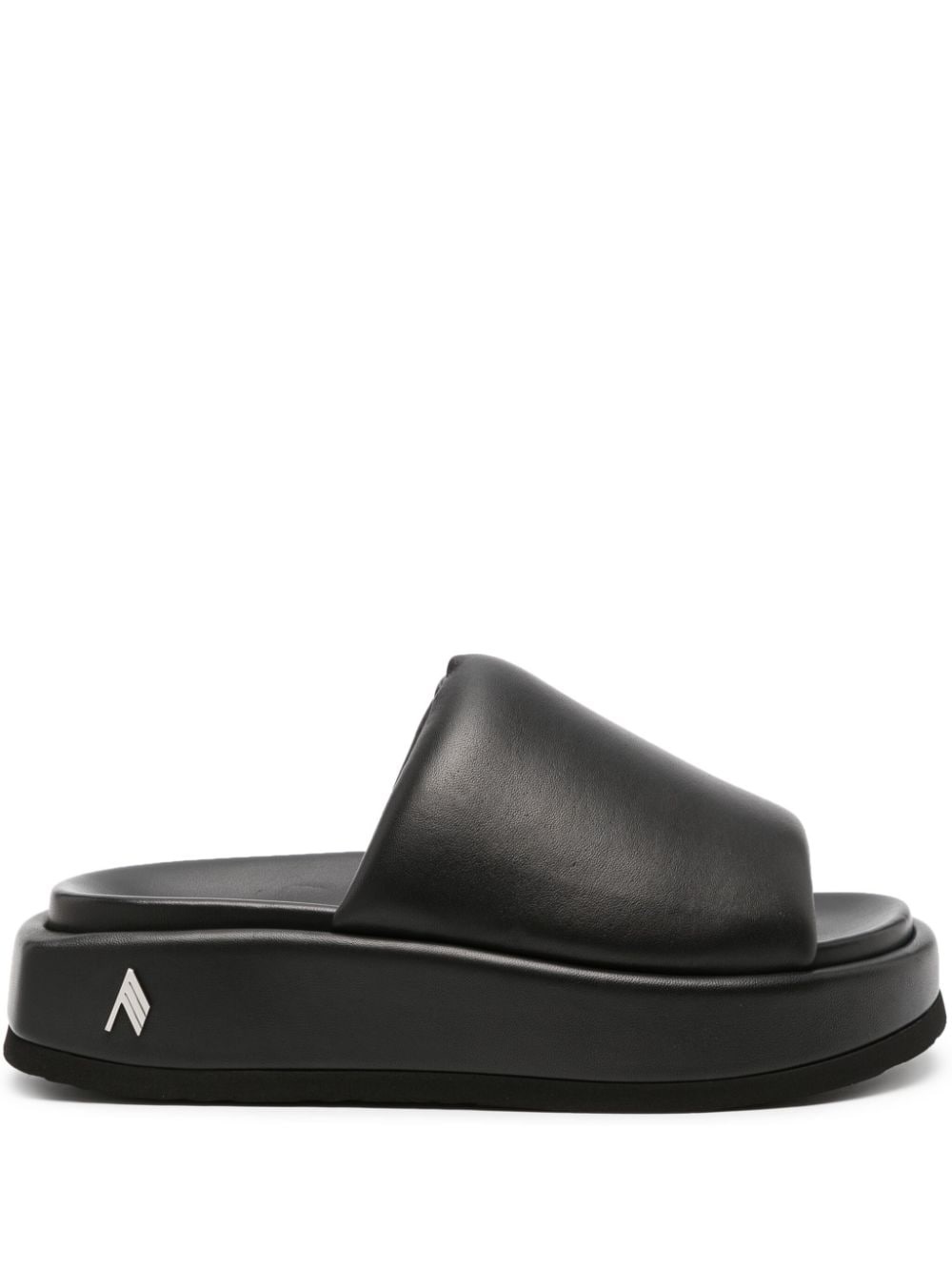 Mia platform leather slides - 1