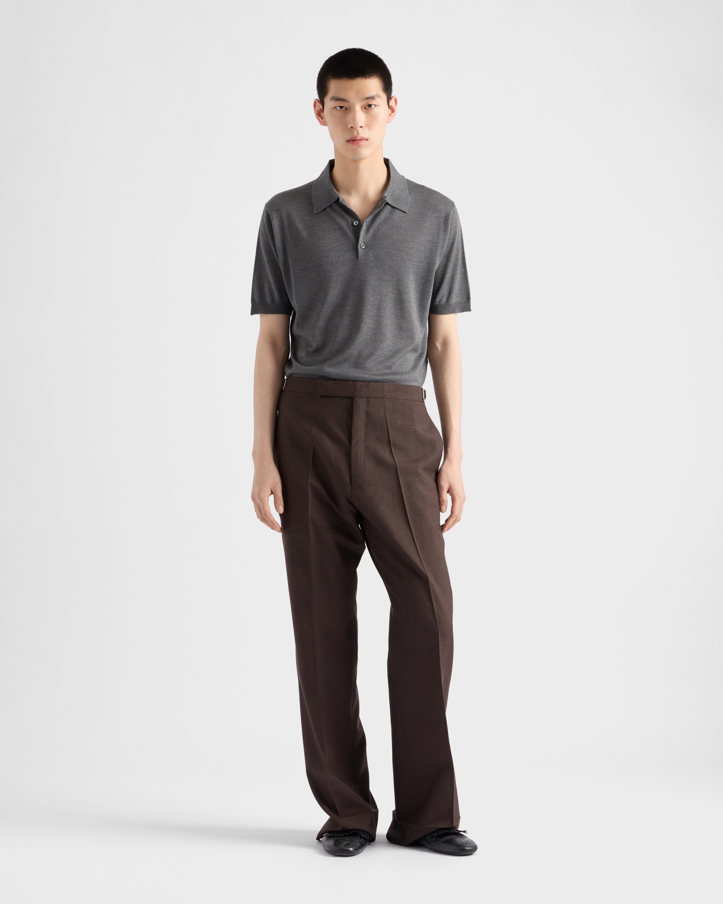 Cashmere and silk polo shirt - 2