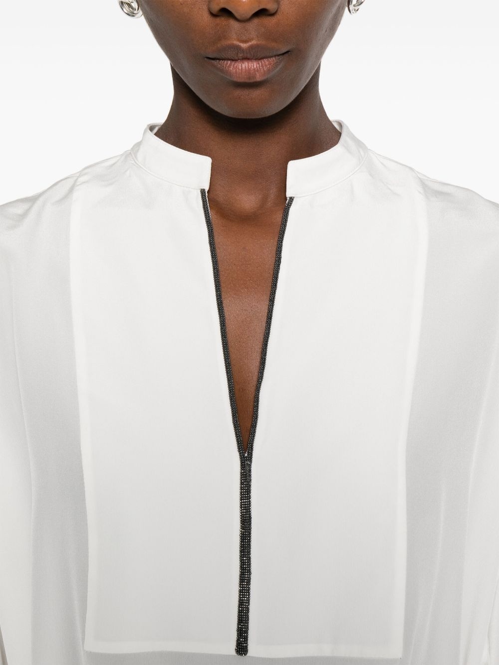 V-neck blouse - 5
