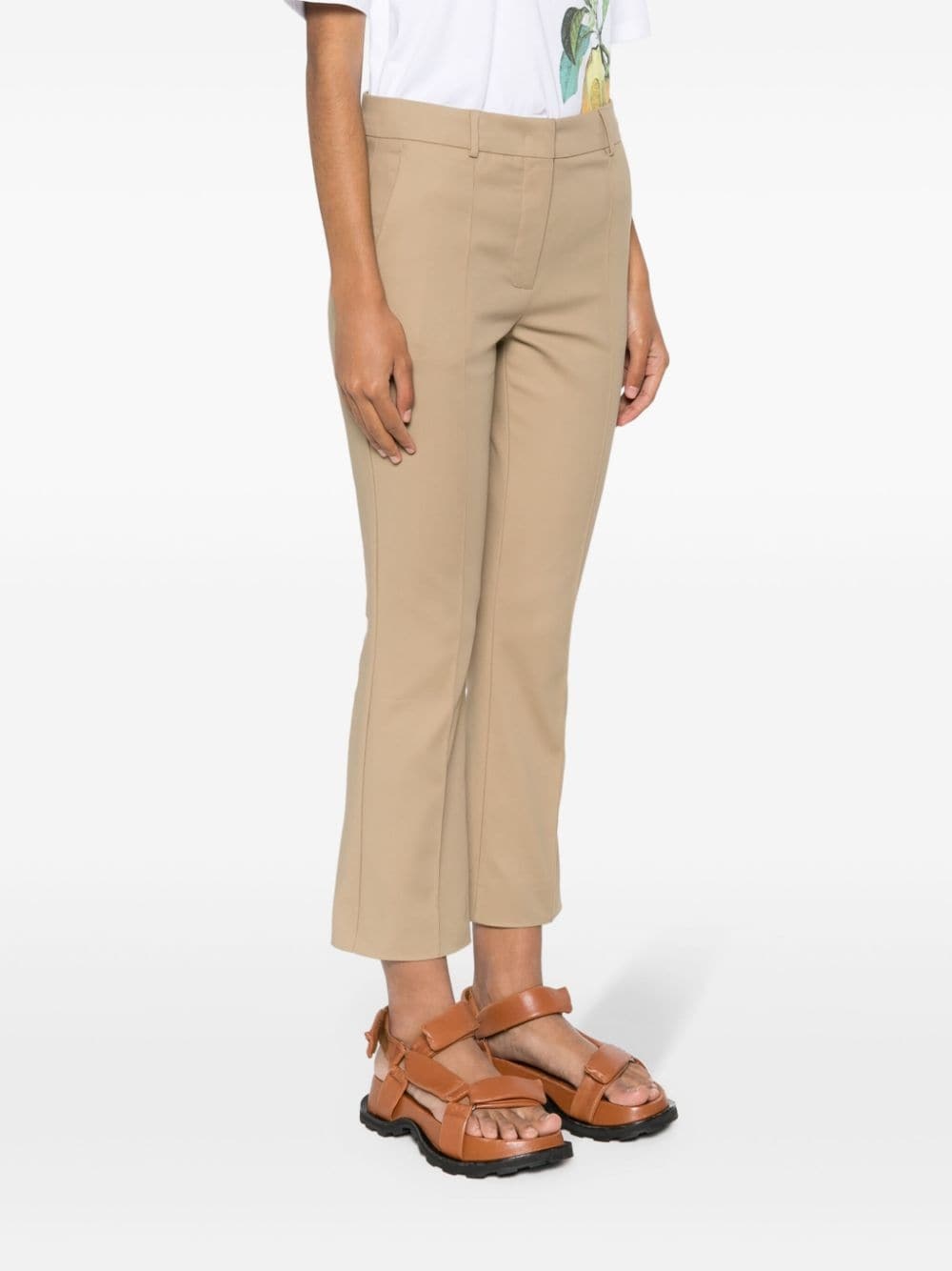 raised-seam cropped trousers - 3