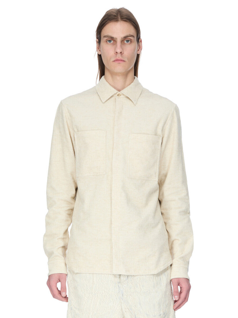 Cotton and Linen-Blend Corduroy Shirt 1