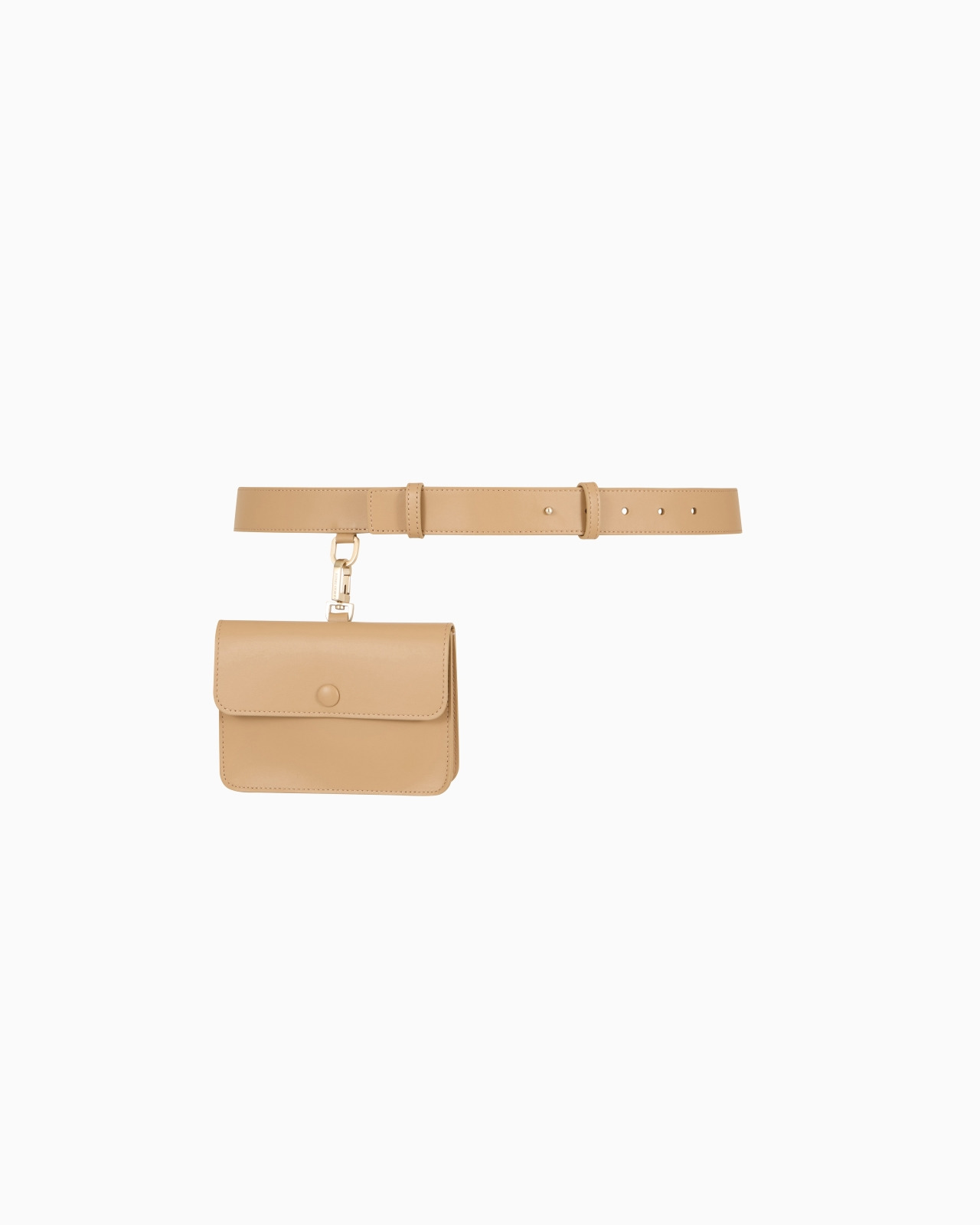 LEATHER BELT WITH POCHETTE - 1
