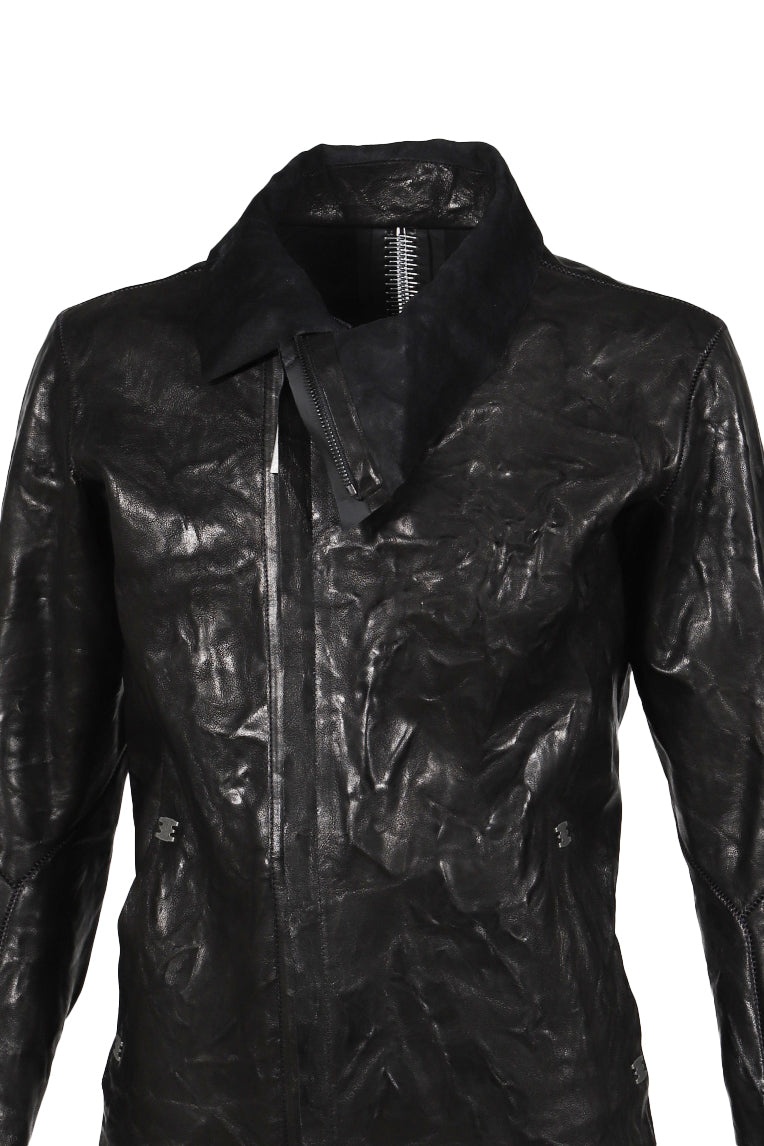 IMPARABLE HIGH NECK ASYMETRIC JACKET / NOIR - 5