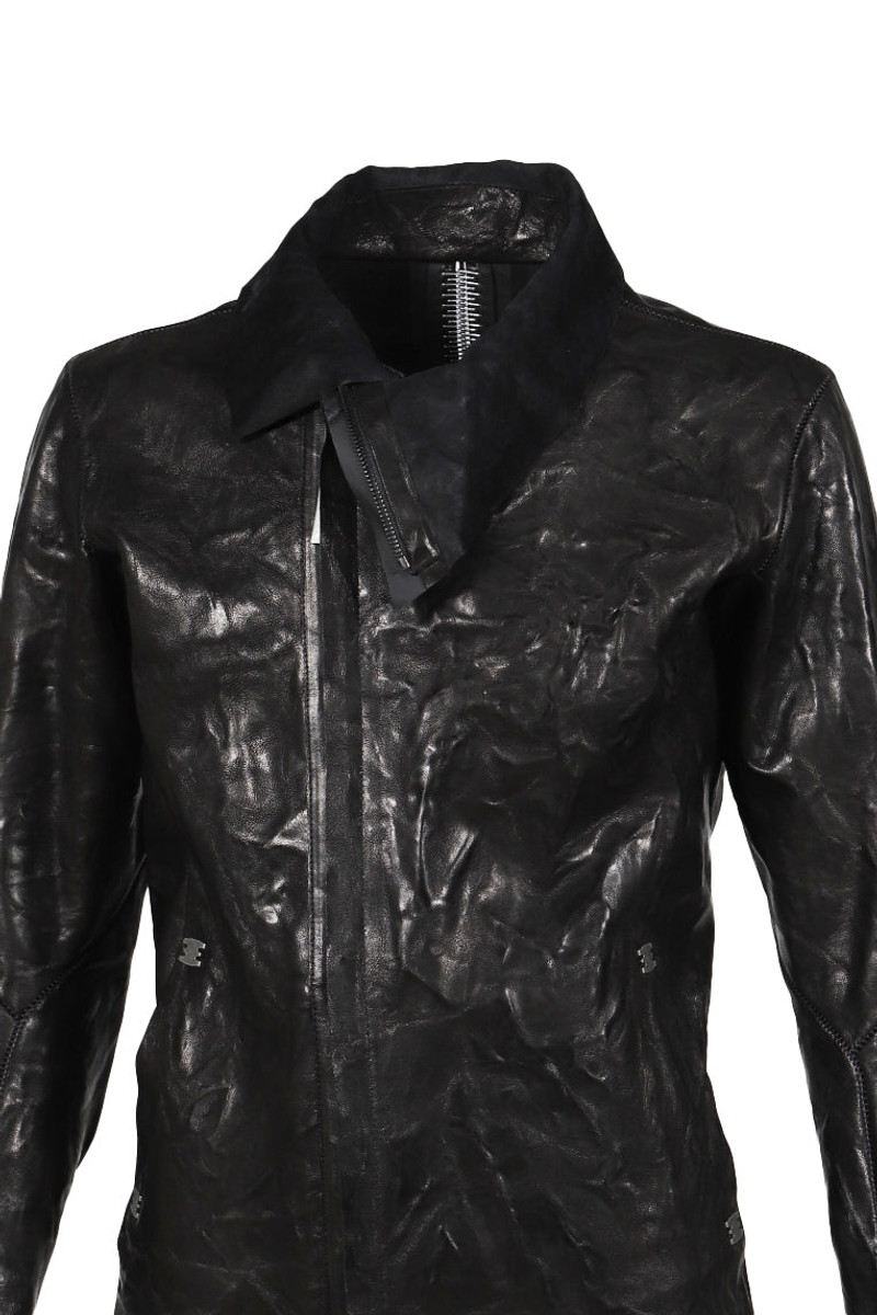IMPARABLE HIGH NECK ASYMETRIC JACKET / NOIR 5