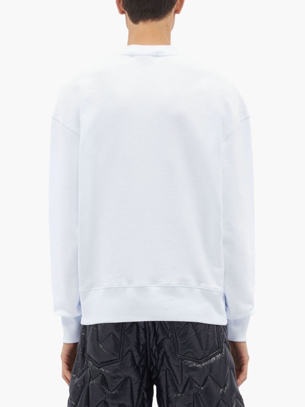 logo-print cotton sweatshirt - 4