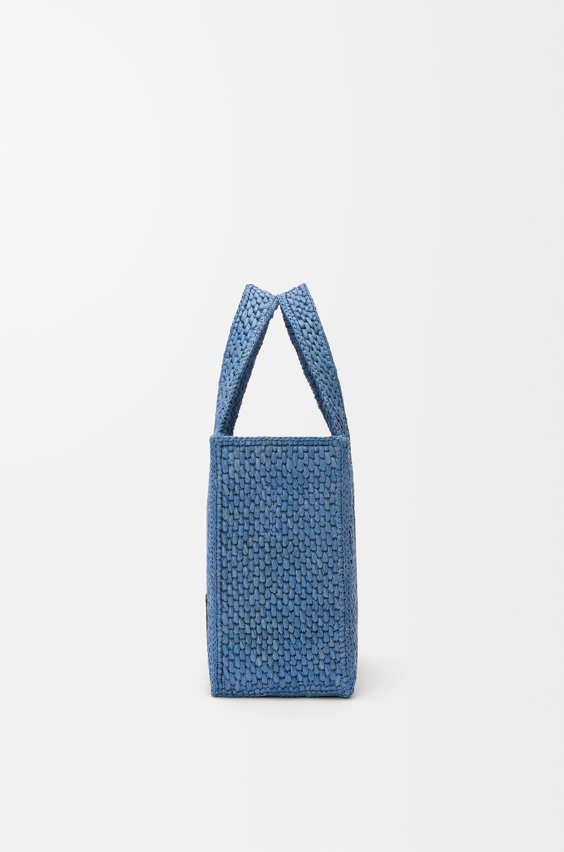 Small LOEWE Font tote in raffia - 3