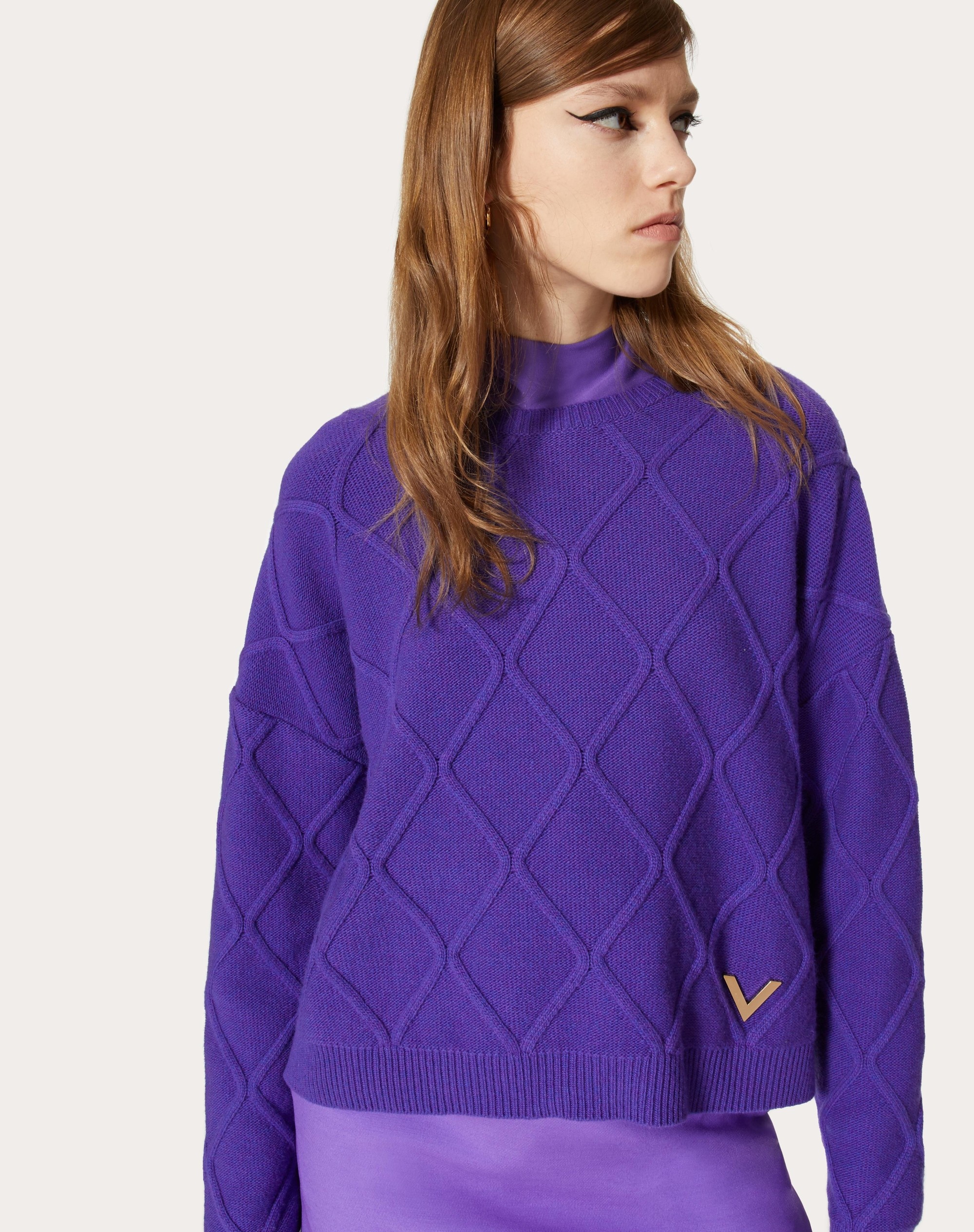 V GOLD WOOL SWEATER - 5