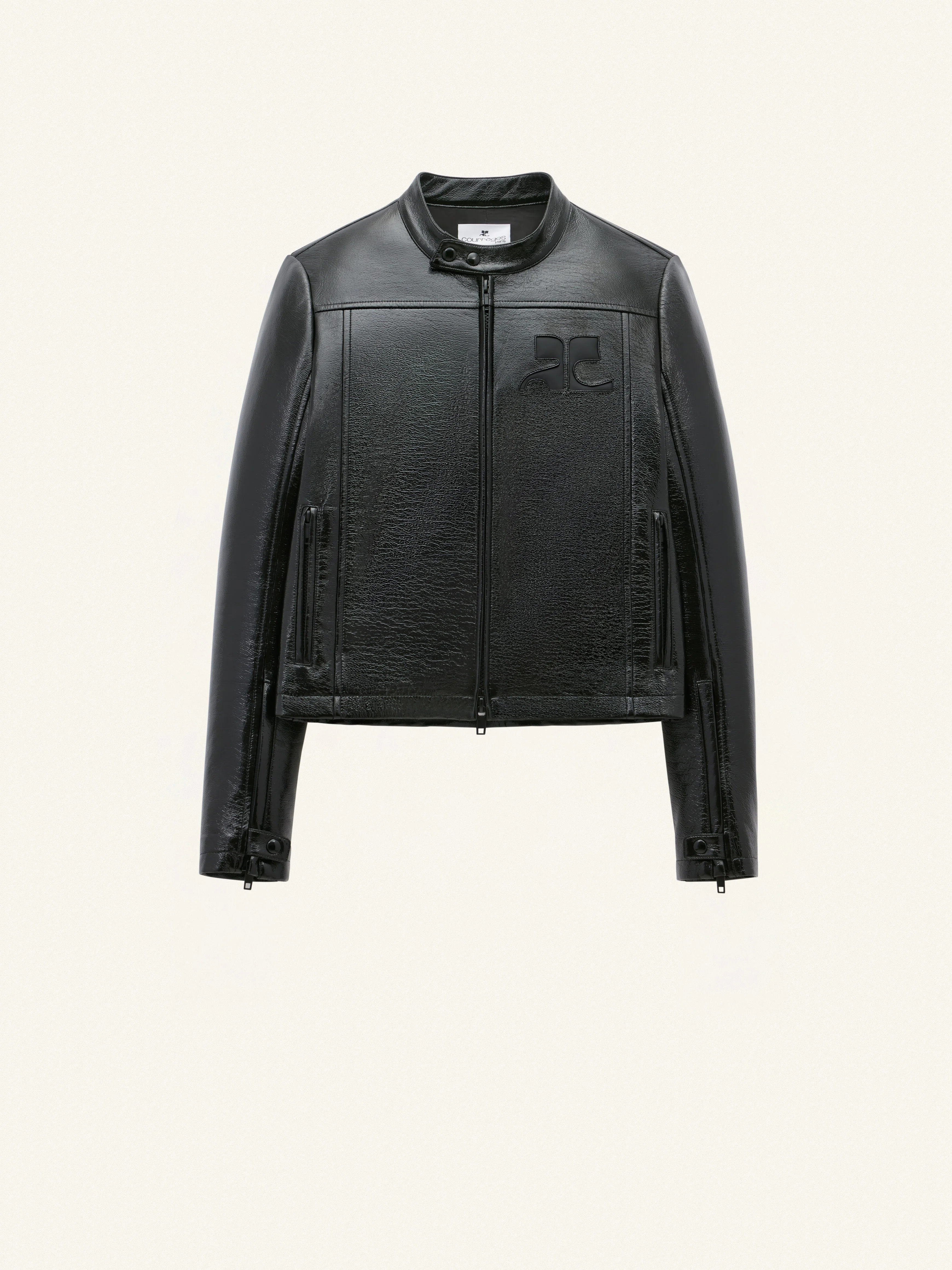 ICONIC VINYL BIKER JACKET - 1