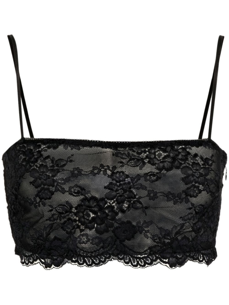 floral-lace 작물 탑 1