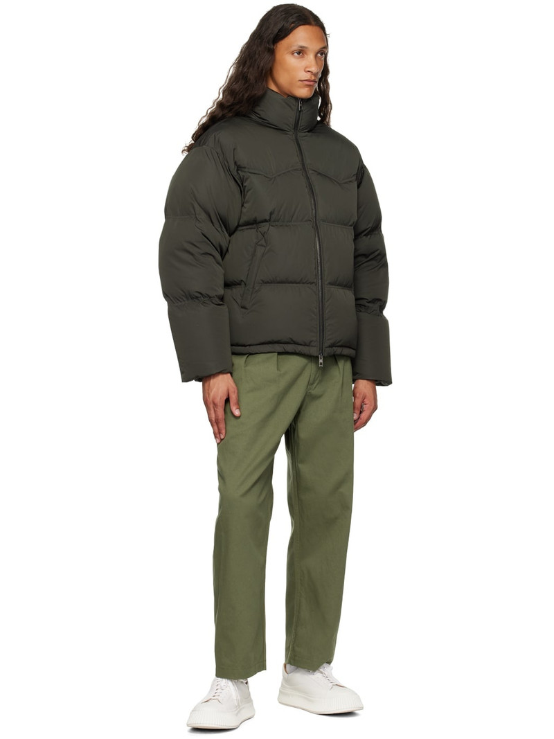 AFTER PRAY Khaki Western Down Jacket outlook