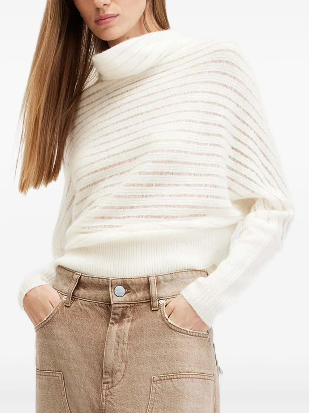 Ridley striped high-neck sweater - 1