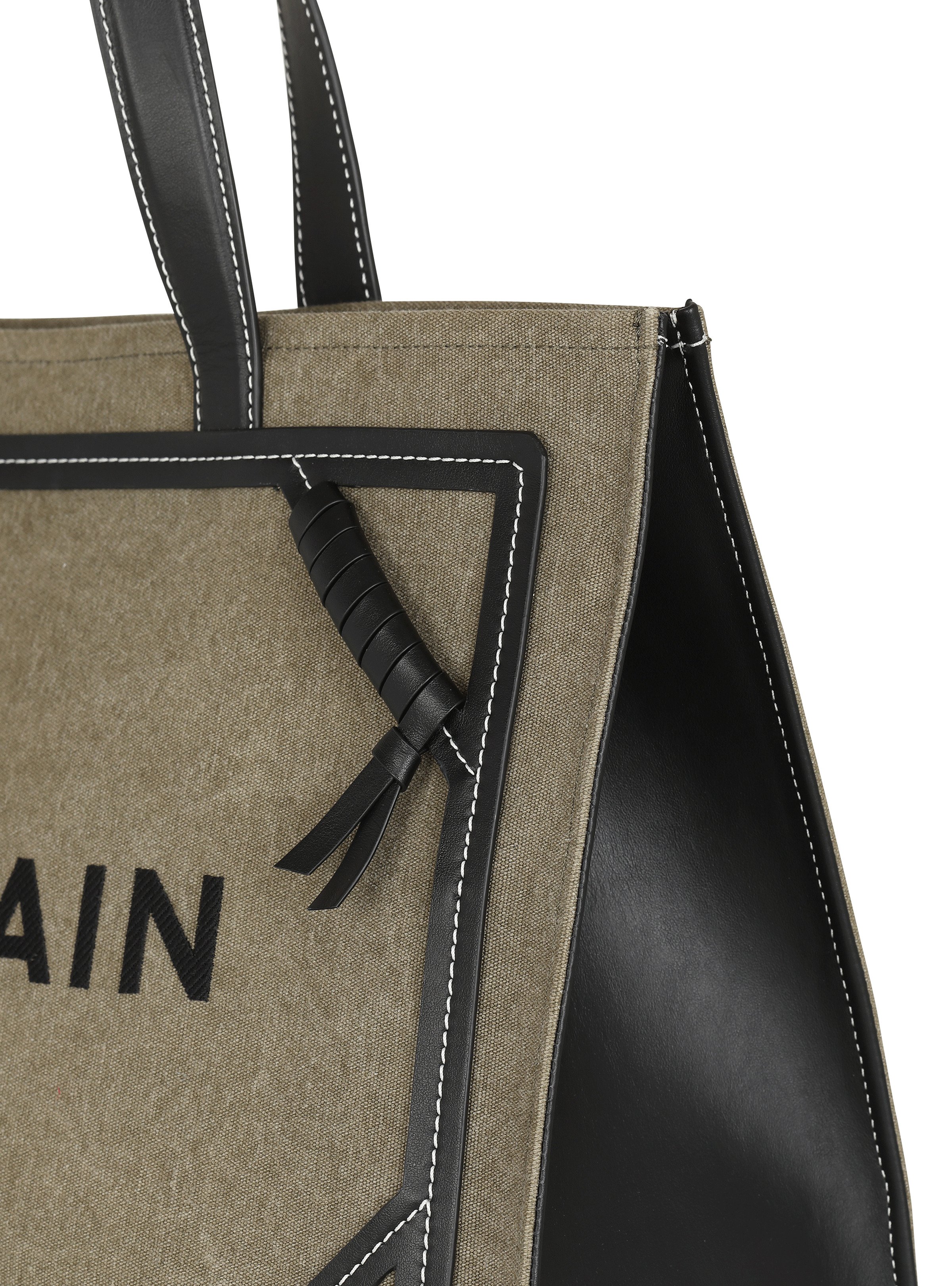 B-Army 42 canvas tote bag with leather details - 6