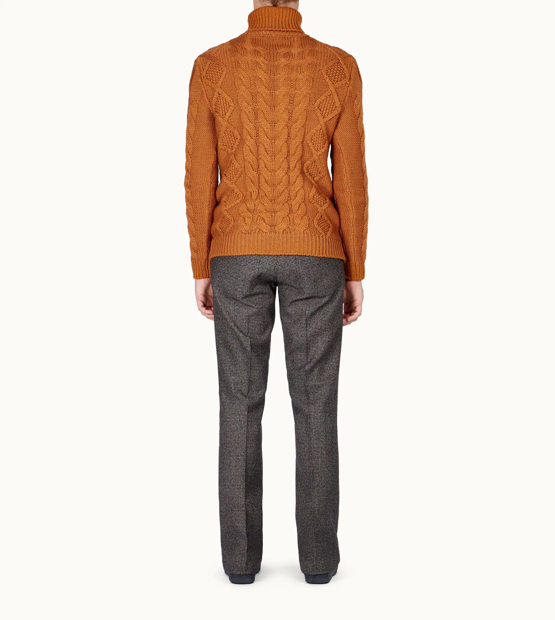 POLO NECK JUMPER - ORANGE - 3