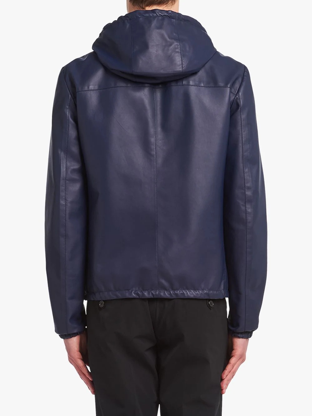 reversible nappa and nylon blouson jacket - 4