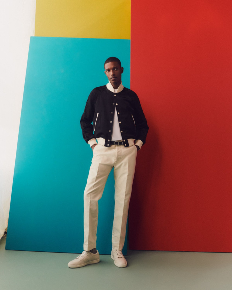TOM FORD 남자의 솔질된 면 Satin Chino 바지 outlook