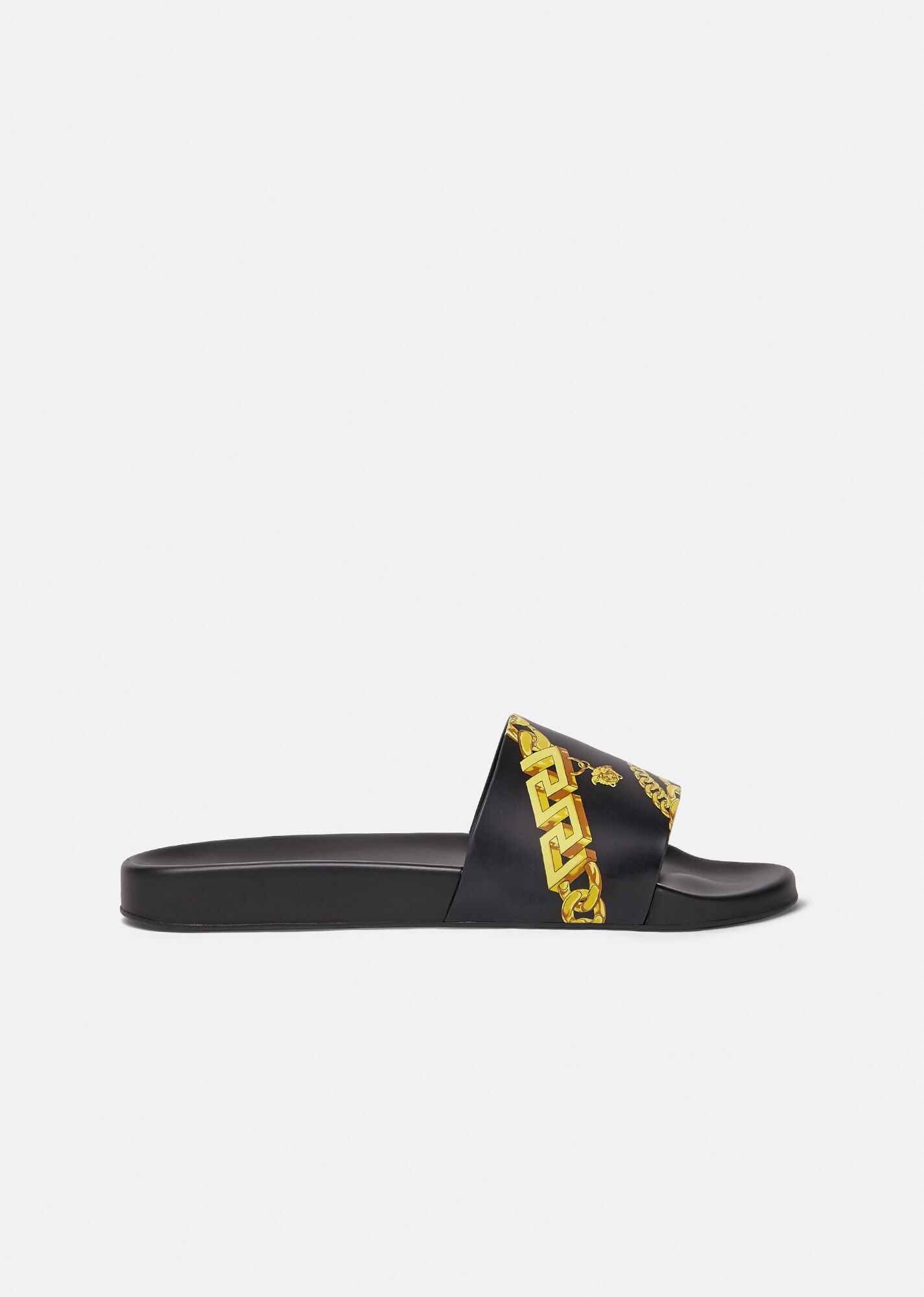 La Greca Chain Print Slides - 1