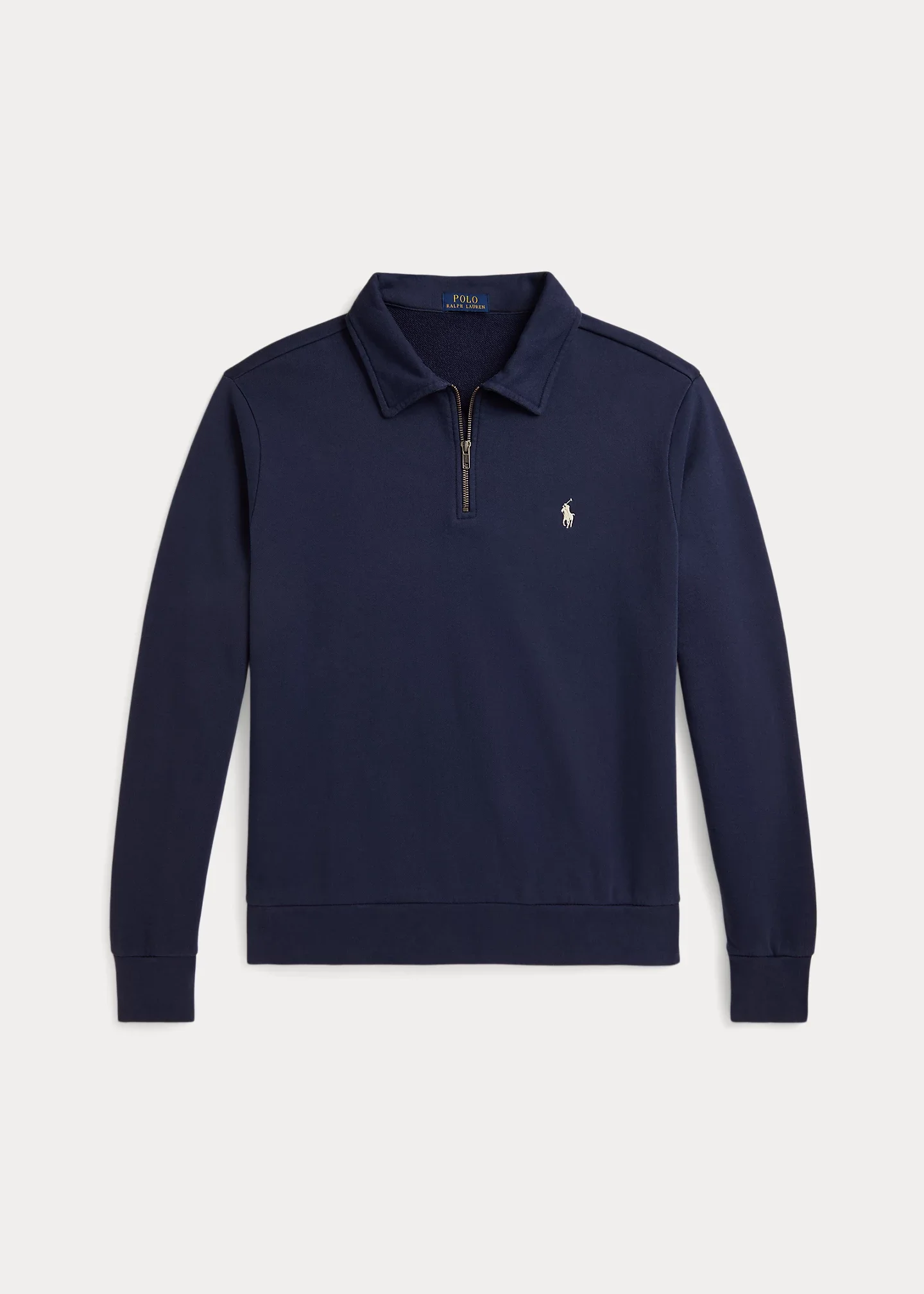 Loopback Fleece Collared Sweatshirt - 1