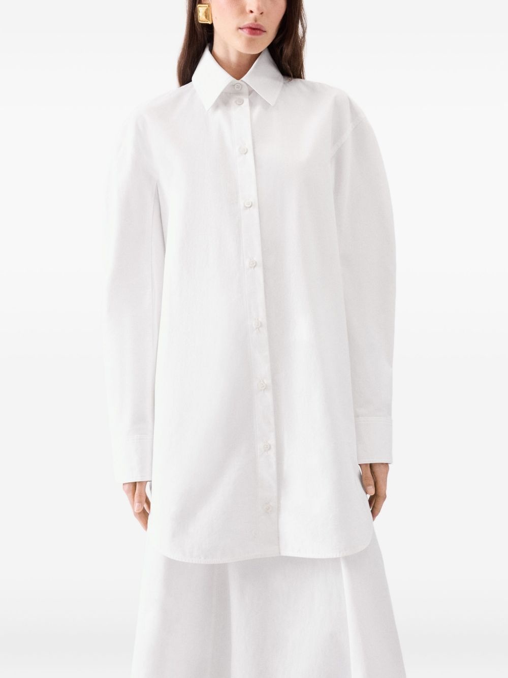 button-down shirt dress - 4