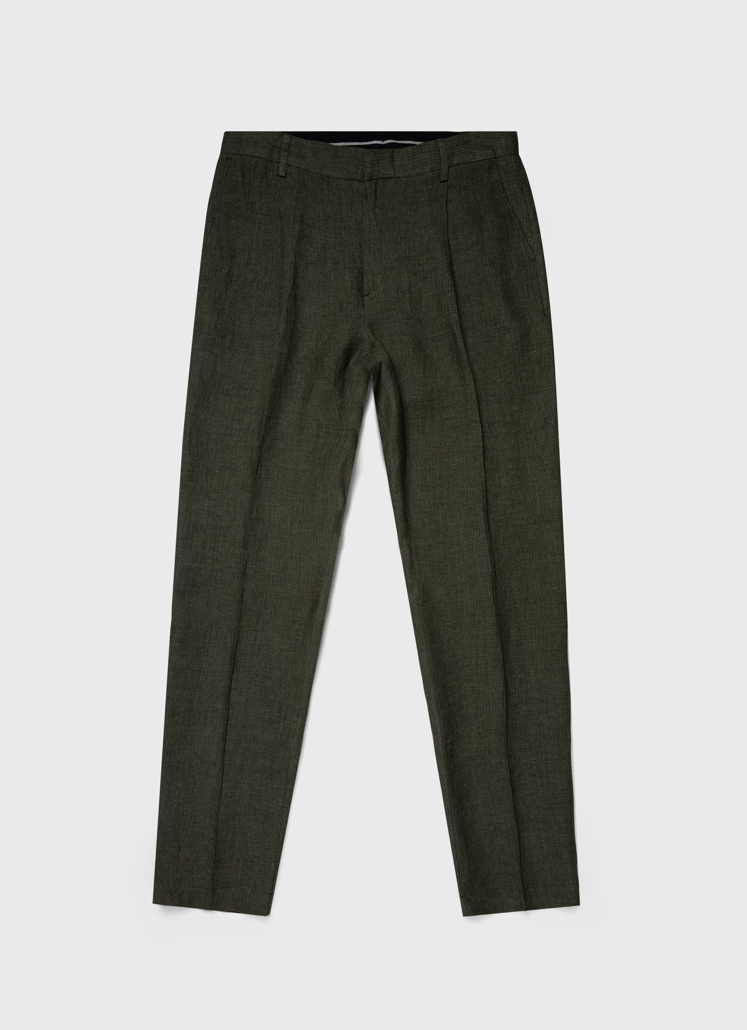 Pleated Linen Trouser - 1