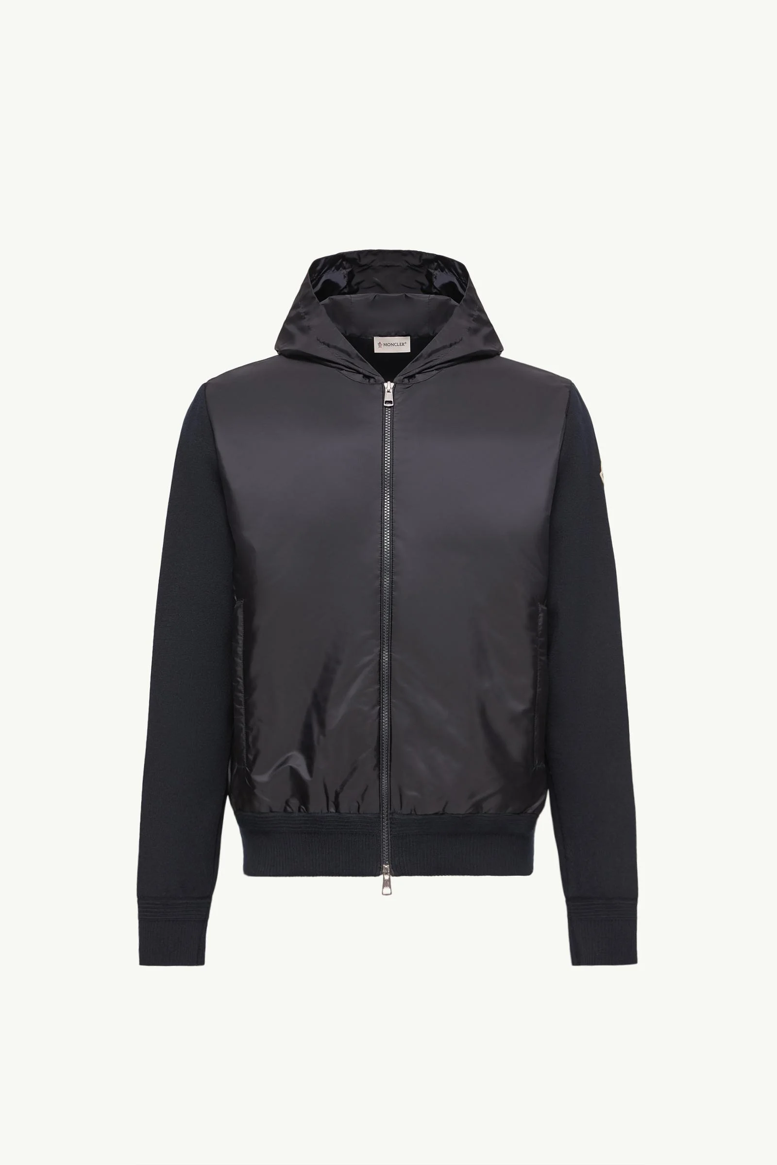 Cotton Blend Zip-Up Hoodie - 1