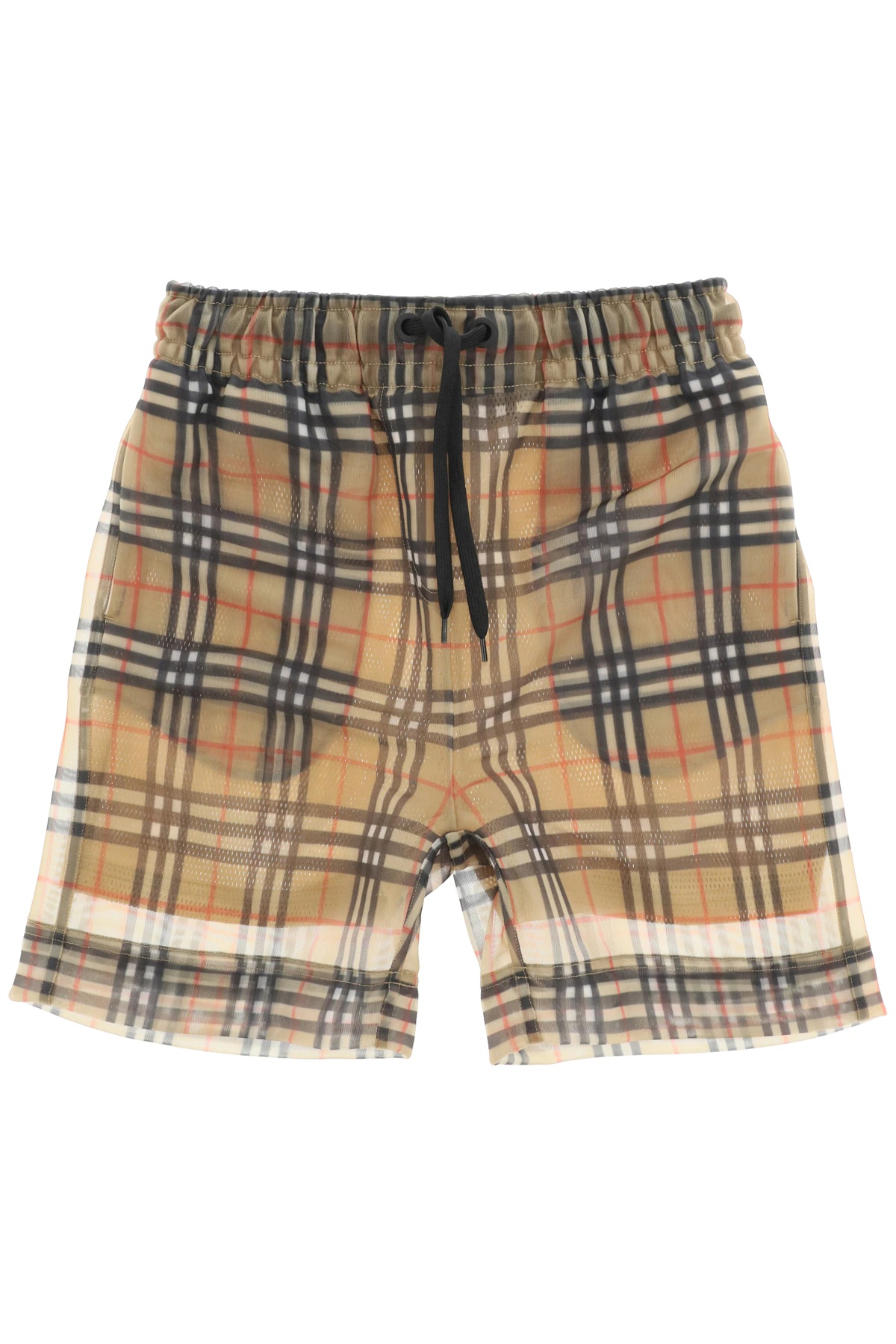 TAWNEY CHECK MESH SHORTS - 1