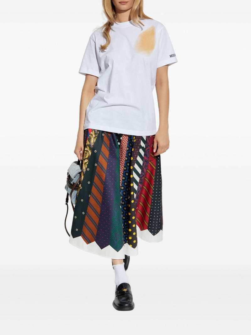 Moschino stain-effect cotton T-shirt outlook