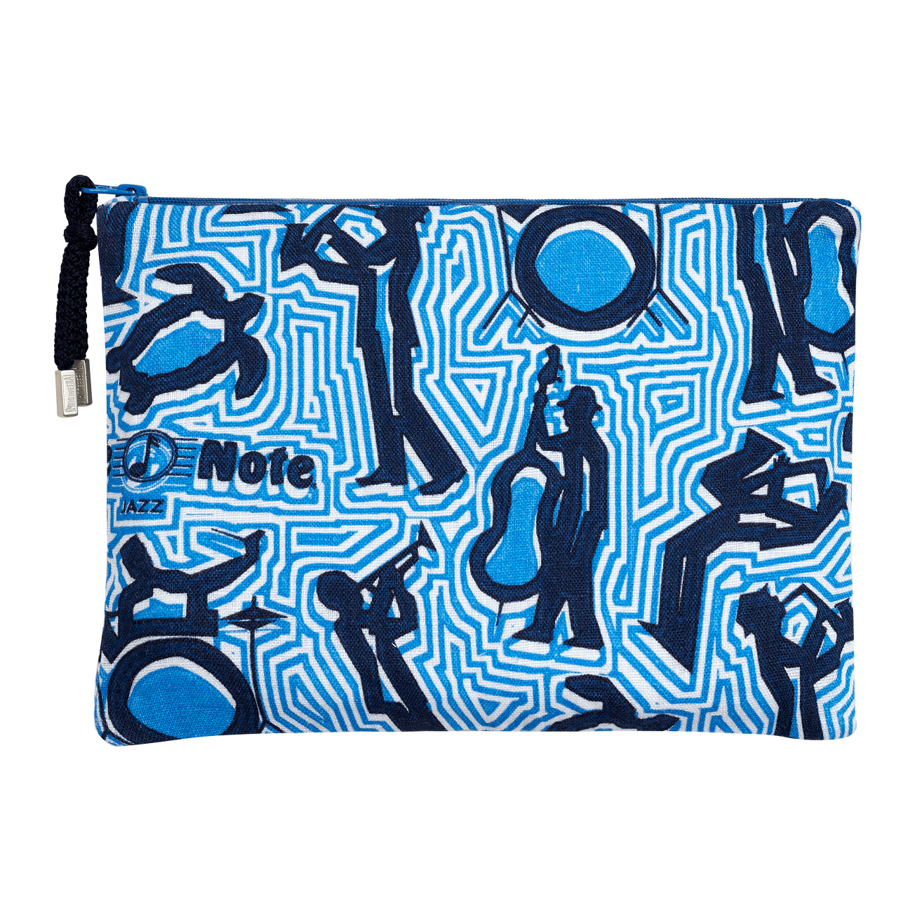 Zipped Linen Beach Pouch- Vilebrequin x Blue Note - 2