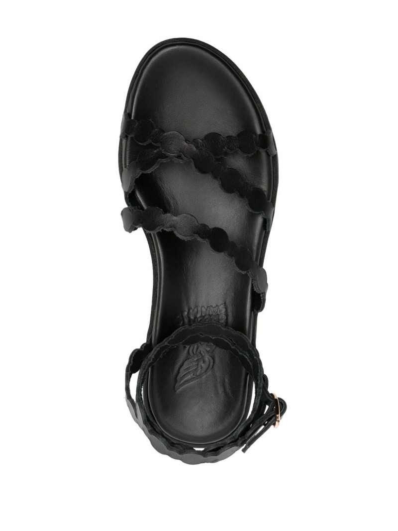 Aspis flatform leather sandals 4