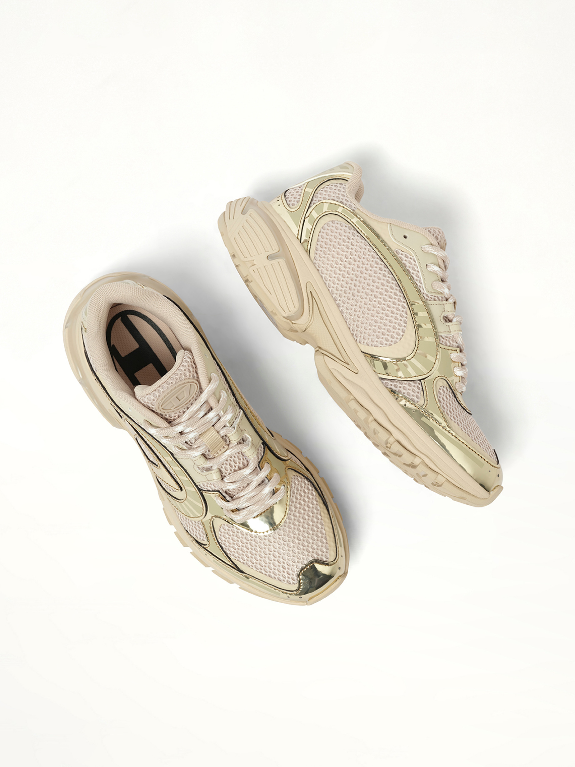 S-PRO-V-DENSE Low Sneaker in Beige/Silver - 4
