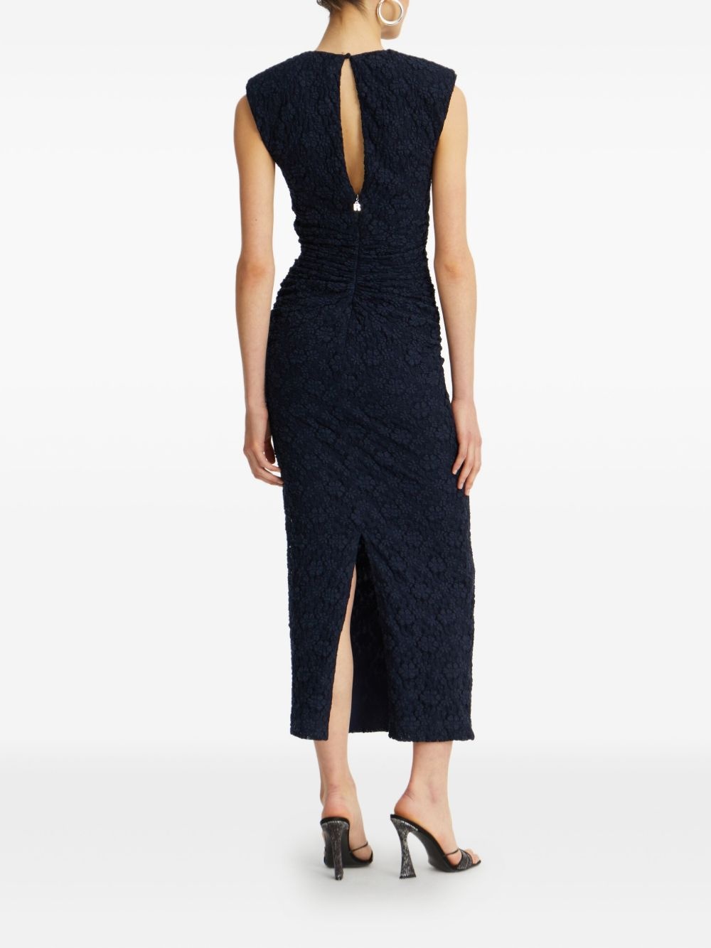 floral-lace midi dress - 3