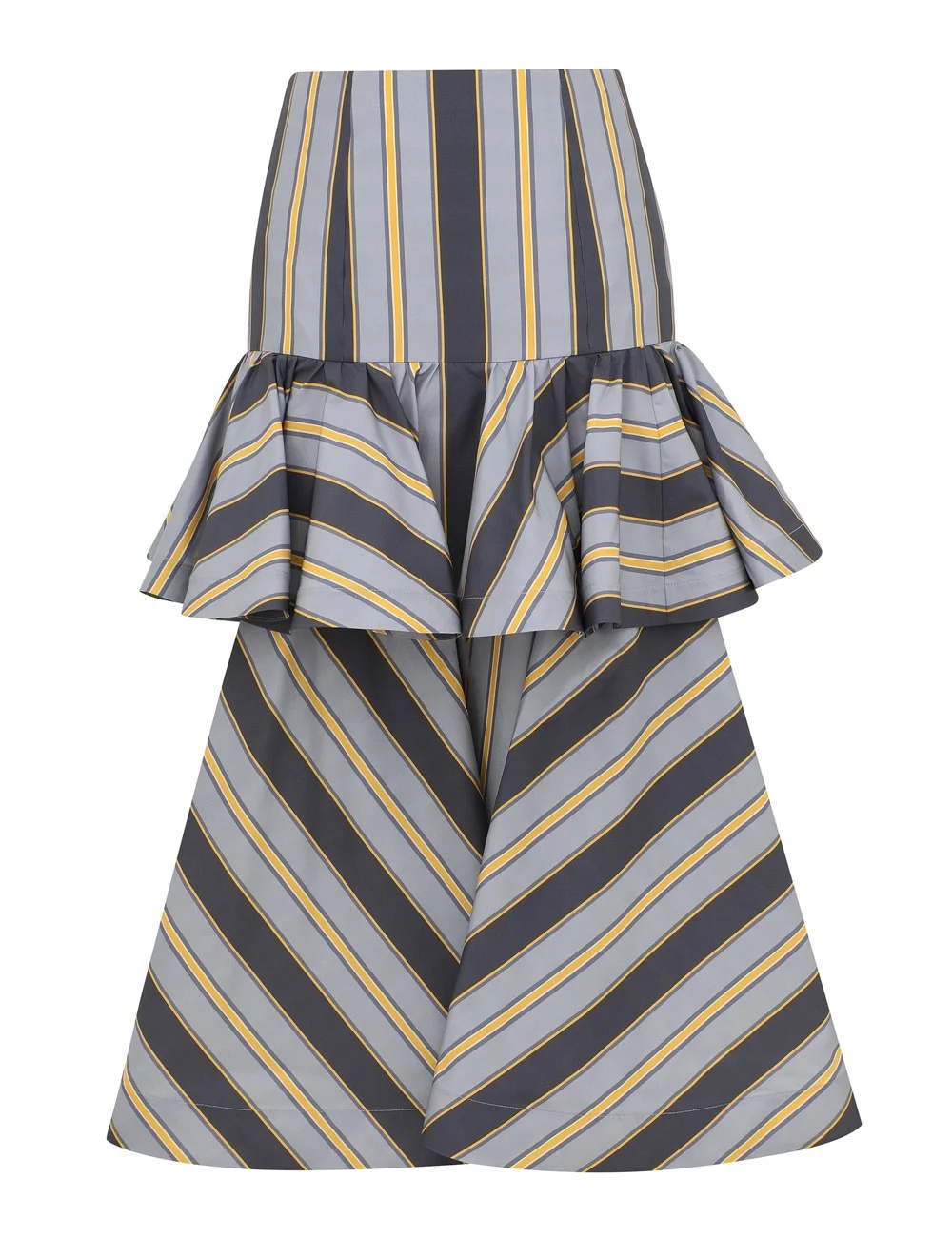 VALIANT PEPLUM MIDI SKIRT - 1