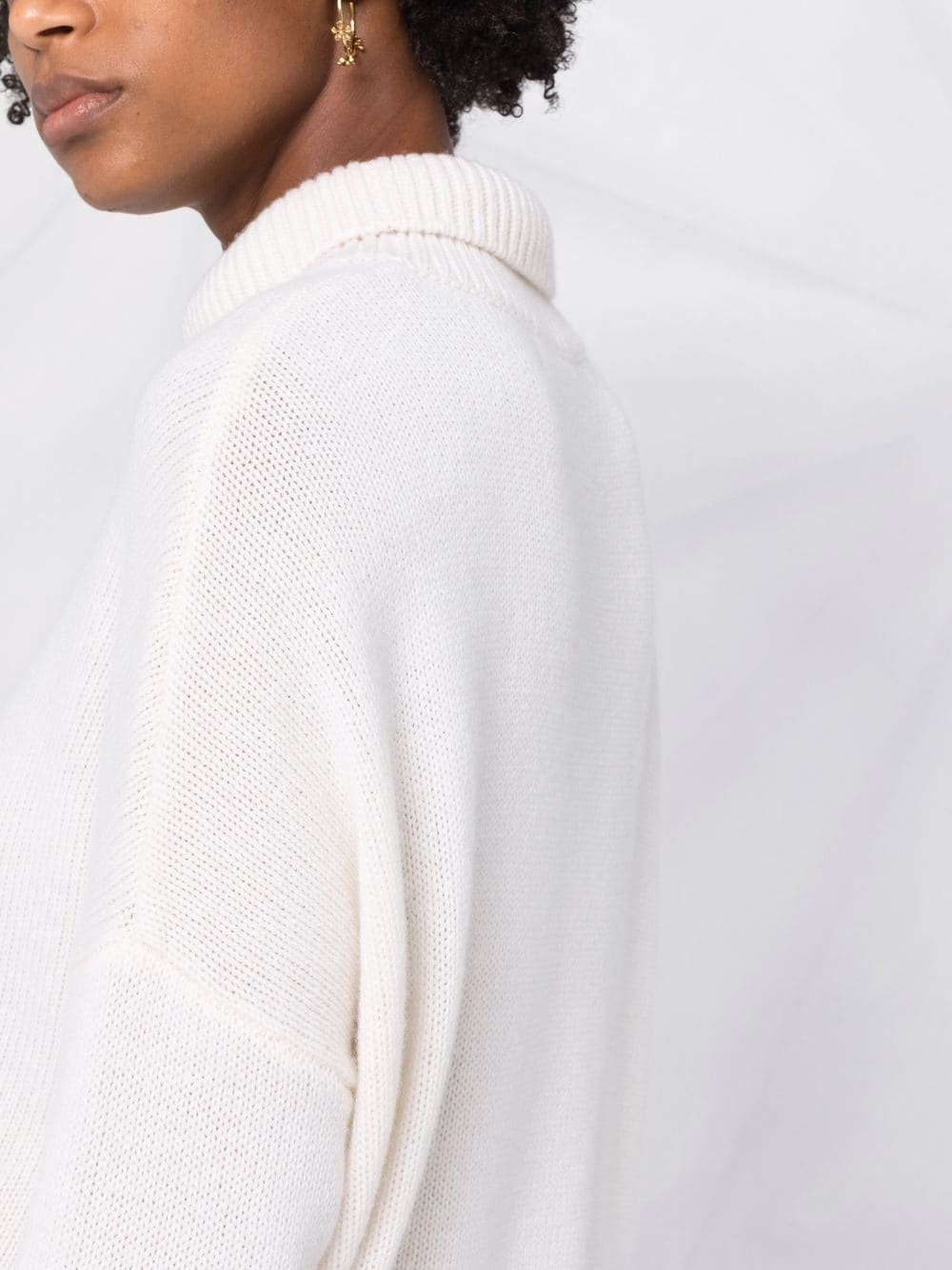 roll-neck cashmere jumper - 3