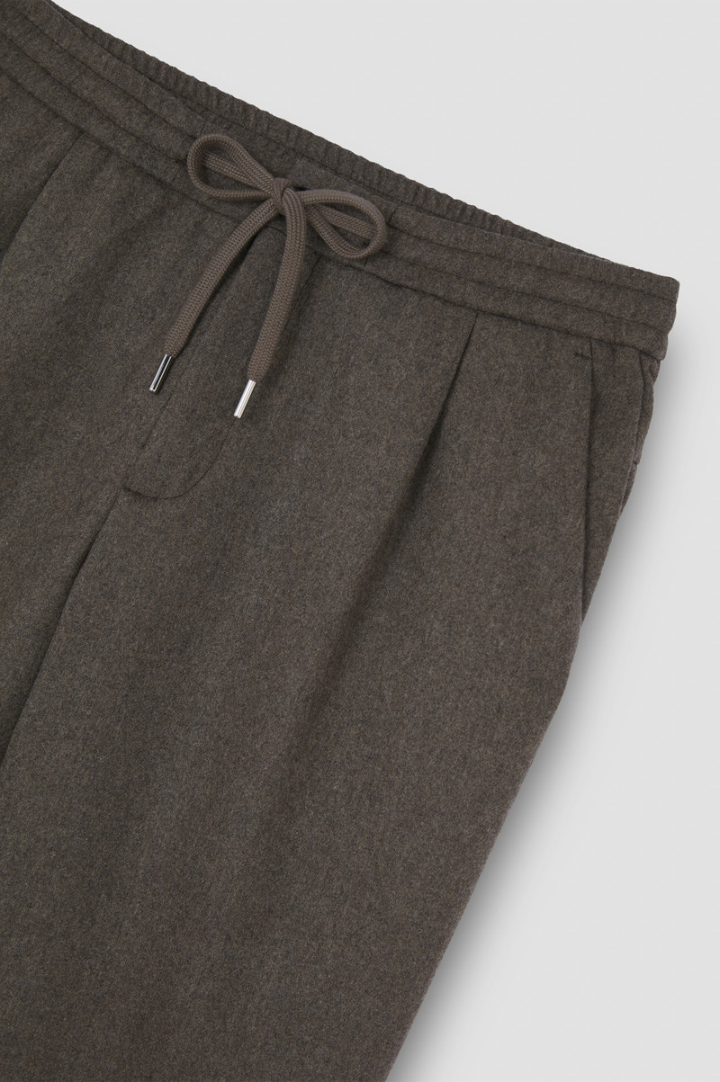 WOOL BLEND TROUSERS WITH PLEATS 5
